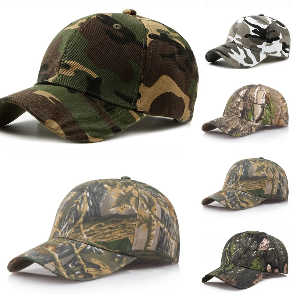 Top Trends: Outdoor Sunscreen Quick-Drying Cap Jungle Leaves Camouflage Cap Unisex Men And Women Camo Baseball Cap Hat Casquette Fishing Hat Shoppable Styles