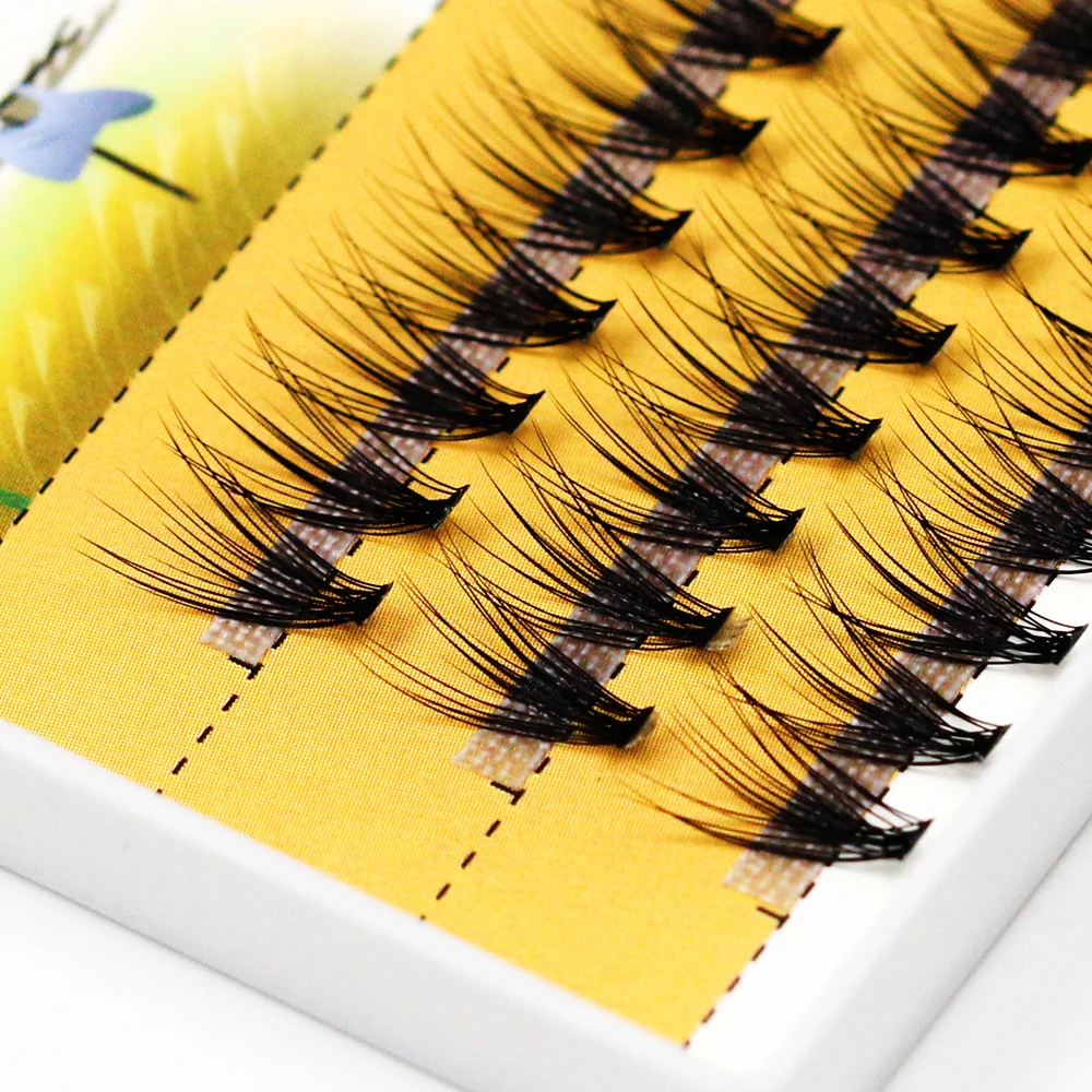 Top Trends: Grafting World 0.1mm Thick Deep Black 20D False Eyelash 60 Pieces Individual Lashes Russia Cilia Make Up Professional Use Shoppable Styles