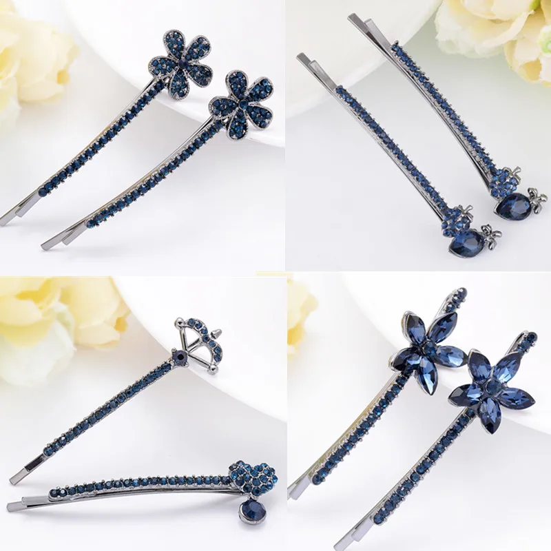 Top Trends: 2021 New Korea Elegant Rhinestone Hairpins Women Hair Clips Pins Barrettes Accessories Girls Hair BB Hairclip Hairgrip Headdress Shoppable Styles