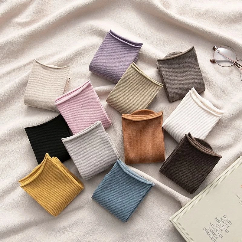 Top Trends: Women Socks New Fashion Colorful Women Cotton Socks Korean Style Comfort Long Elastic Breathable Slouch Socks For Girls Shoppable Styles