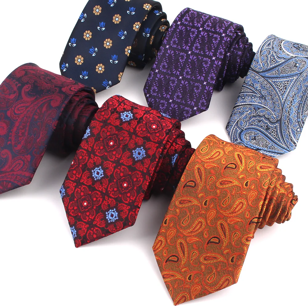 Top Trends: New Classic Tie Floral Woven Neck Tie For Wedding Business Suits Groom Paisley Ties Men's Necktie Jacquard Neck Wear Gifts Shoppable Styles