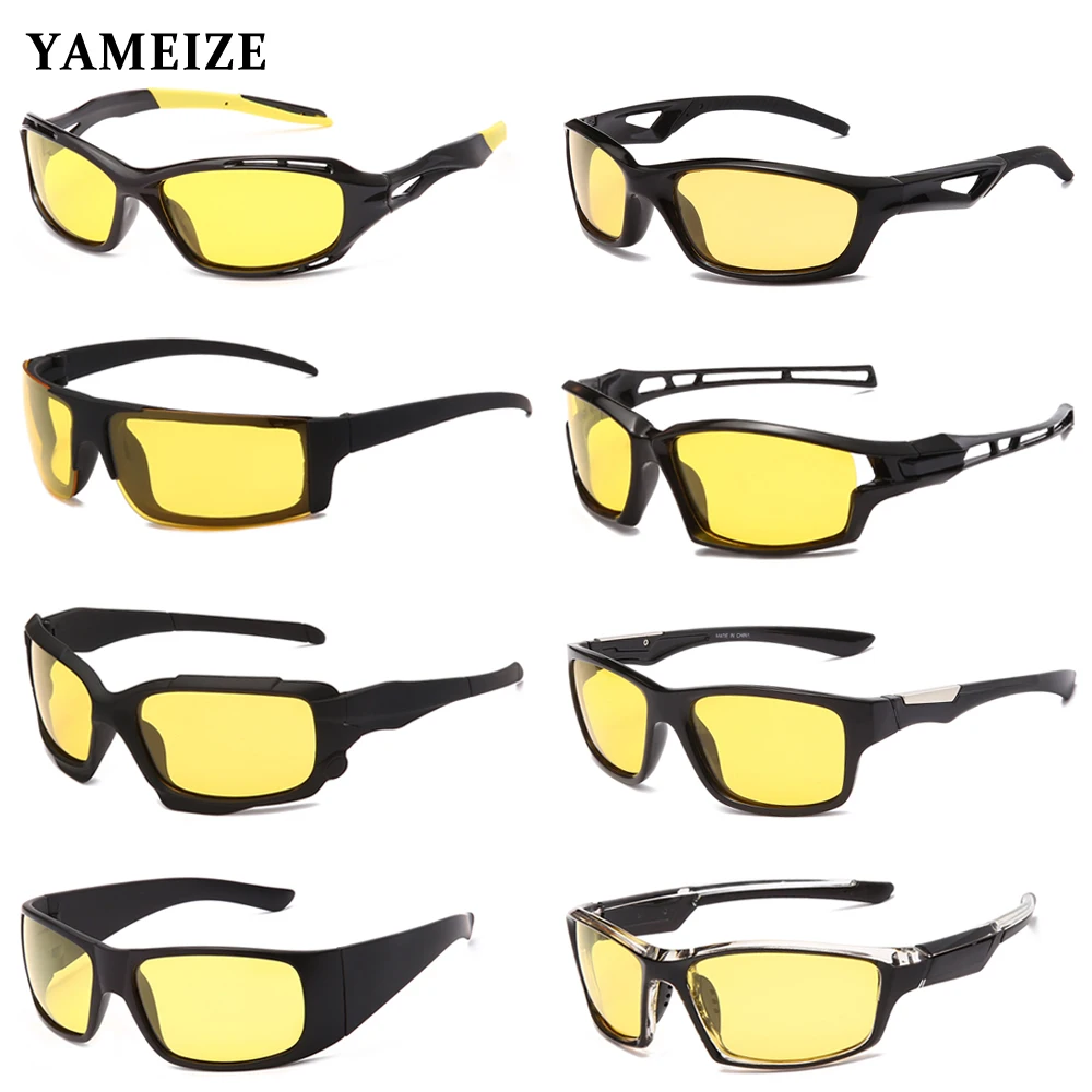 Top Trends: YAMEIZE Anti Glare Night Vision Glasses For Driving Men Polarized Sunglasses Women Driver Glasses Yellow Lens Sports Goggles Shoppable Styles