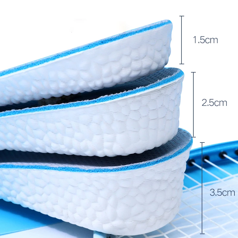 Top Trends: High-Elastic Increase Height Insoles Breathable Sport Sole Pad PU Material Height Increase Insoles For Men Or Women Shoppable Styles