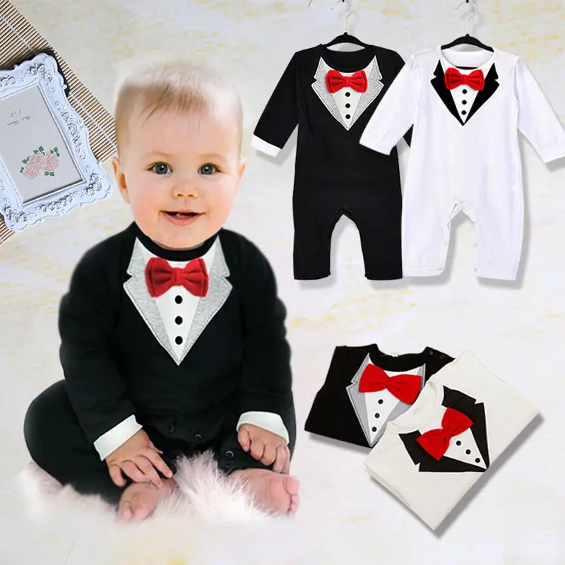 Top Trends: Boy Clothes Toddler Baby Boy Bow Tie Gentleman Jumpsuit Bodysuit Clothes Outfits Shoppable Styles