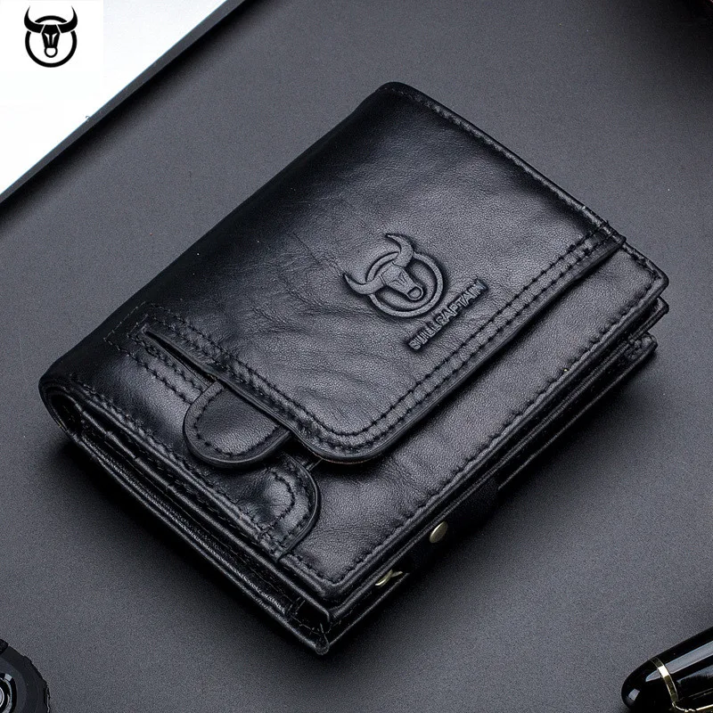 Top Trends: 2023 Brand Genuine Leather Men's Wallet Cowhide Designer Male Purse Vintage ID Card Holder Luxury Money Bag Shoppable Styles