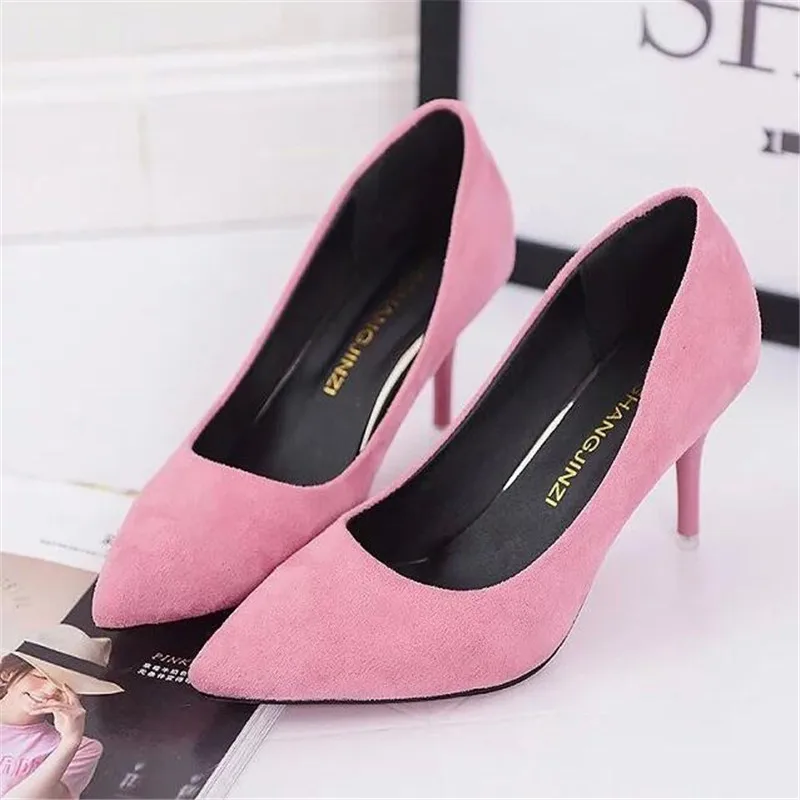 Top Trends: Hot Selling Women Shoes Pointed Toe Pumps Patent Leather Dress Red 8CM High Heels Boat Shoes Shadow Wedding Shoes Zapatos Mujer Shoppable Styles - Image 4