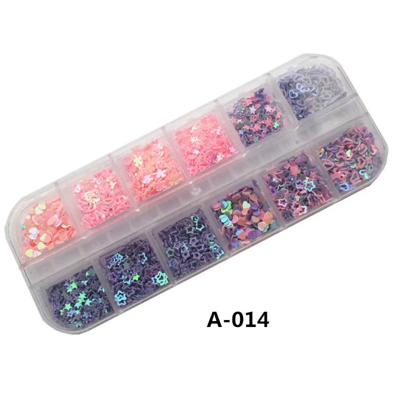 Top Trends: Sequins Holographic Holo Love Star Pink White Nail Body Art Glitter Box Sequin Nails Paillette Flakes Decoration Manicure Tools Shoppable Styles - Image 3