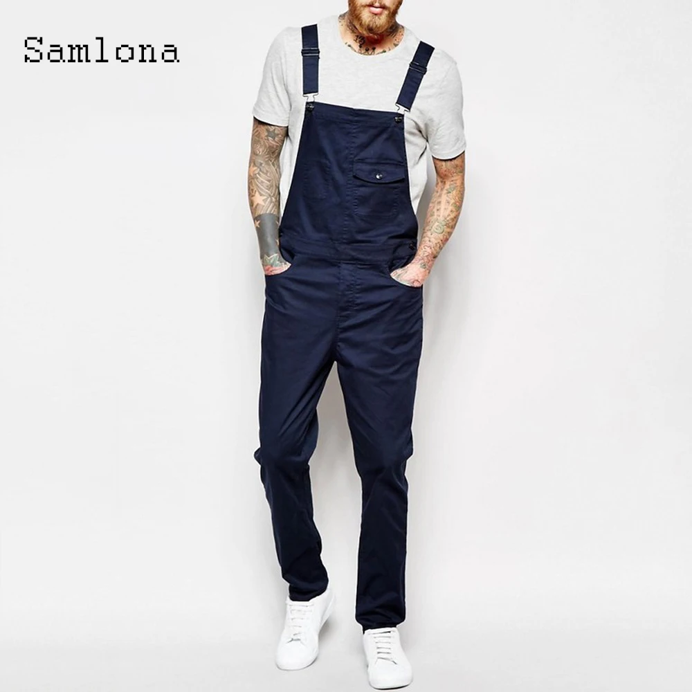 Top Trends: Sexy Men Clothing Ropa Hombre Skinny Jeans Denim Pant Jumpsuit Multi-pocket Demin Overalls Casual Romper Mens Strappy Trousers Shoppable Styles