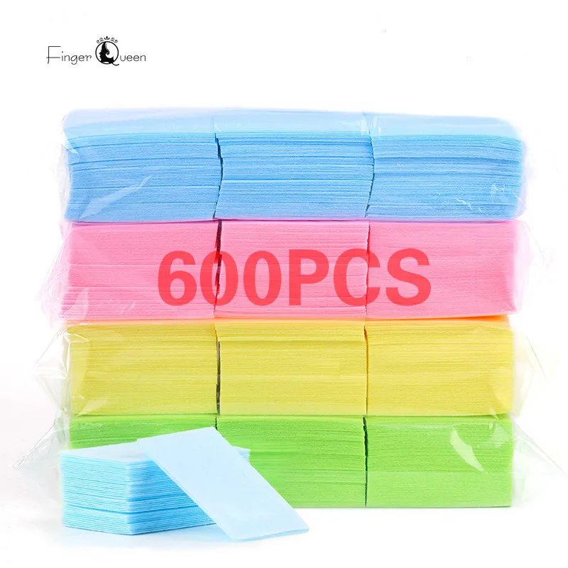 Top Trends: 600PCS Gel Nail Polish Remover Nail Wipes Cotton 4 Colors For Professional Soak Off Gel Polish Remover Acrylic Nail Remover Shoppable Styles