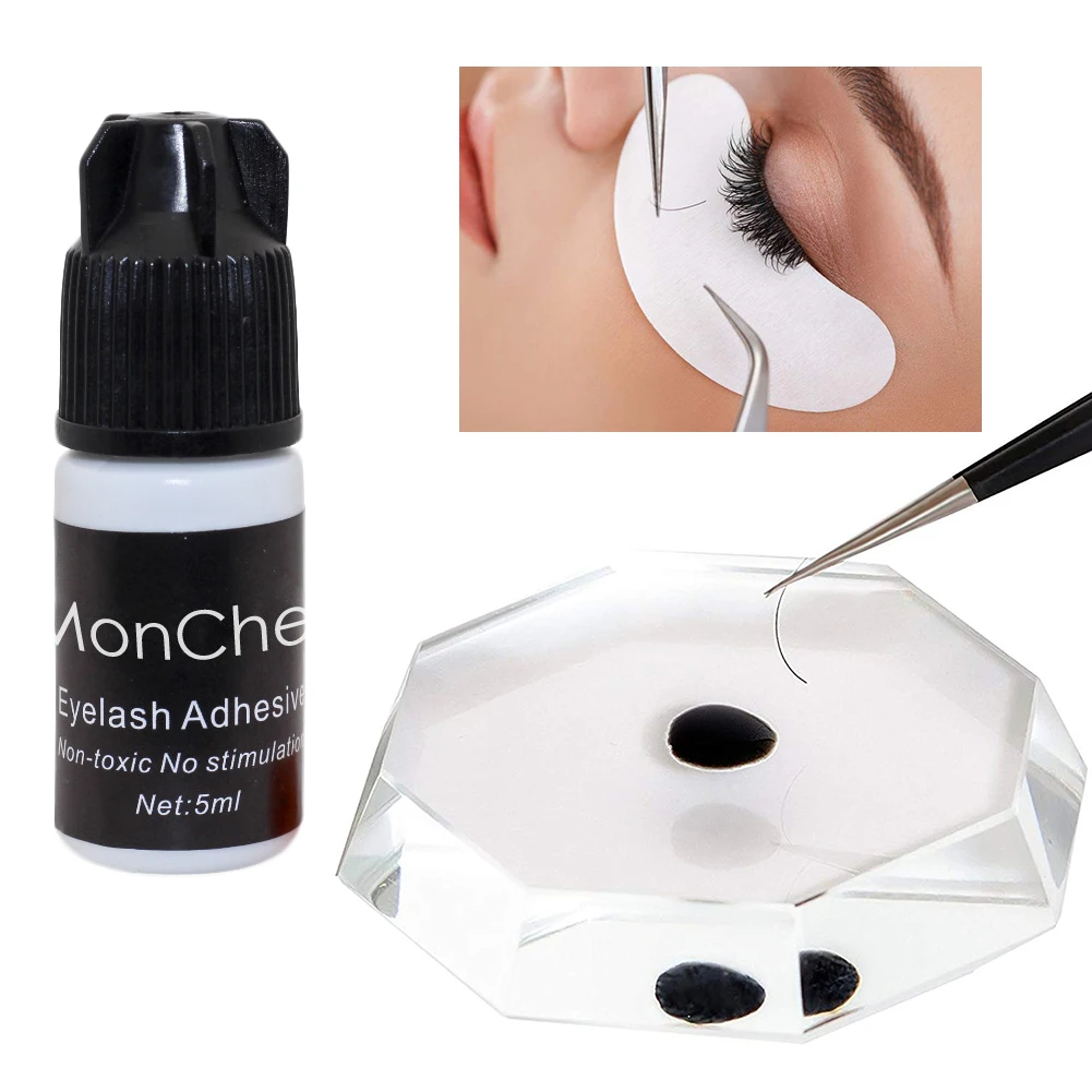 Top Trends: 5ml False Eyelash Glue Quick Dry Dark-Black Waterproof Eyelash Extensions Glue Black Adhesive For Eyelashes Building Glue Shoppable Styles - Image 4