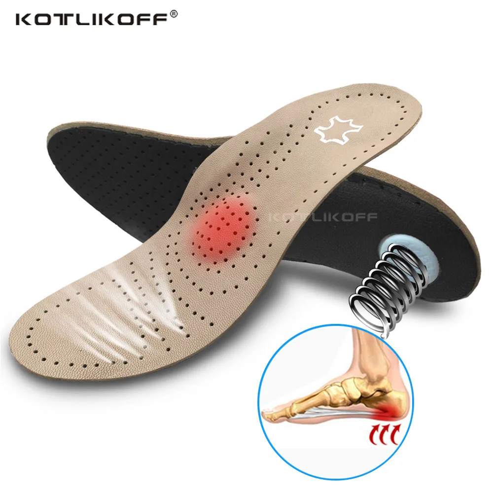 Top Trends: Genuine Leather Orthopedic Insoles For Feet Arch Support Plantar Fasciiti Foot Varus Valgus Orthotics Insole For Men Women Shoppable Styles