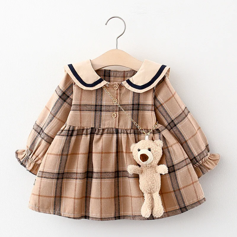 Top Trends: 2024 Fall Newborn Baby Girl Dress Clothes Toddler Girls Princess Plaid Birthday Dresses For Infant Baby Clothing 0-2y Vestidos Shoppable Styles