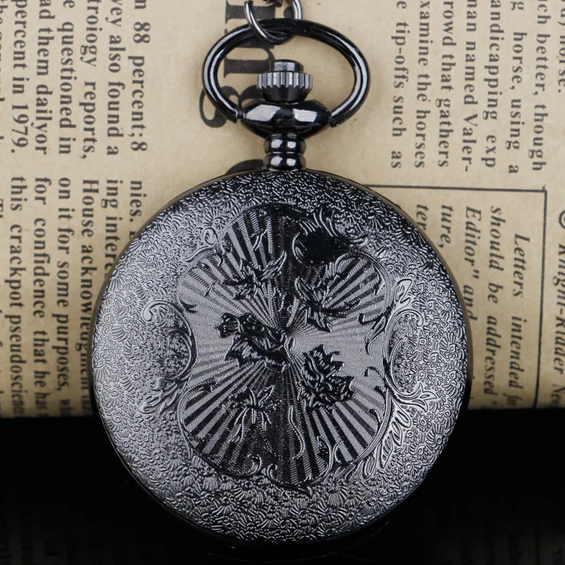 Top Trends: Black Quartz Pocket Watch Game Theme Men Women Necklace Pendant Clock Women Men Gifts CF1259 Shoppable Styles - Image 6