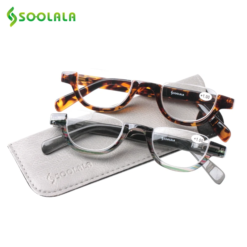 Top Trends: SOOLALA Semi-Rimless Small Reading Glasses Women Presbyopic Glasses For Reading Readers Eyeglasses + 1.0 1.5 2.0 2.5 3.0 3.5 4.0 Shoppable Styles