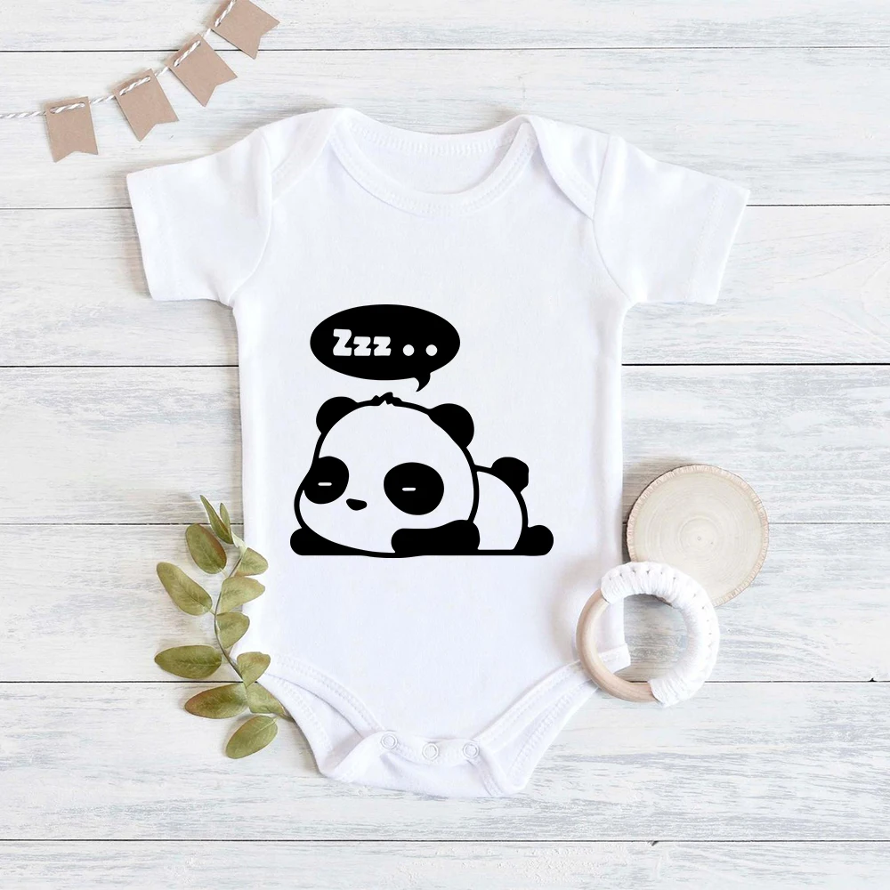 Top Trends: Kawaii Panda Sleeping Newborn Baby Pajamas Cute Animal Comfy Soft Infant Onesies Toddler Girl Bodysuits Summer Boy Clothes Shoppable Styles