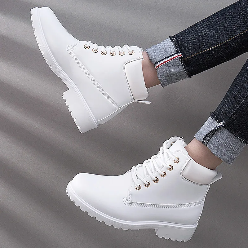 Top Trends: Winter Boots Women Shoes 2019 Warm Plush Sneakers Women Snow Boots Women Lace-up Ankle Boots Casual Shoes Woman Botas Mujer Shoppable Styles