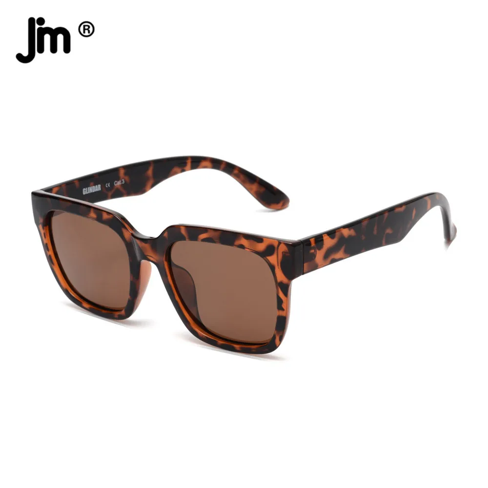 Top Trends: JM Square Large Polarized Sunglasses Women Brand Design Vintage Tortoiseshell Oversized Sunglasses UV400 Shoppable Styles