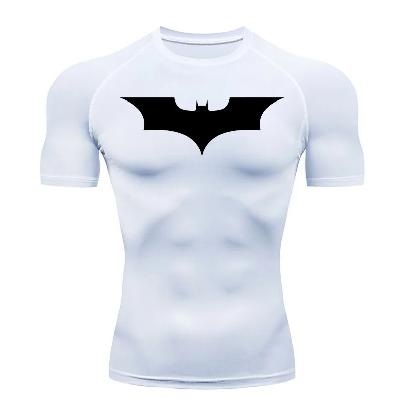 Top Trends: Top Sports Running Shirt Men&#039;s T-shirt Fitness Short T-shirt Quick Dry Work Out Gym Tights Muscle Shirt Compression MMA Clothing Shoppable Styles