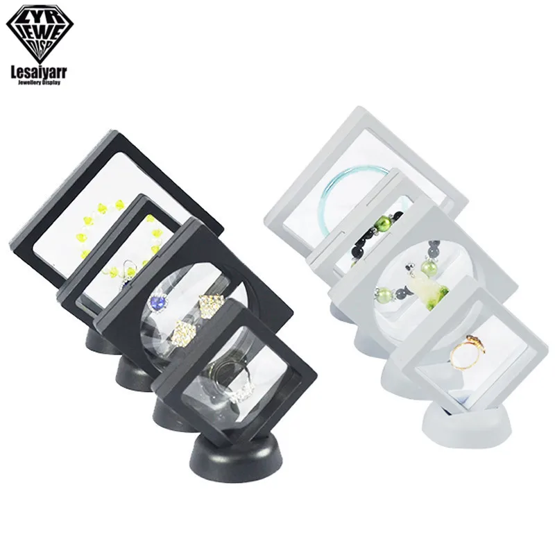 Top Trends: 3D Floating Picture Frame Shadow Box Jewelry Display Stand Ring Pendant Holder Protect Jewellery Stone Presentation Case Shoppable Styles