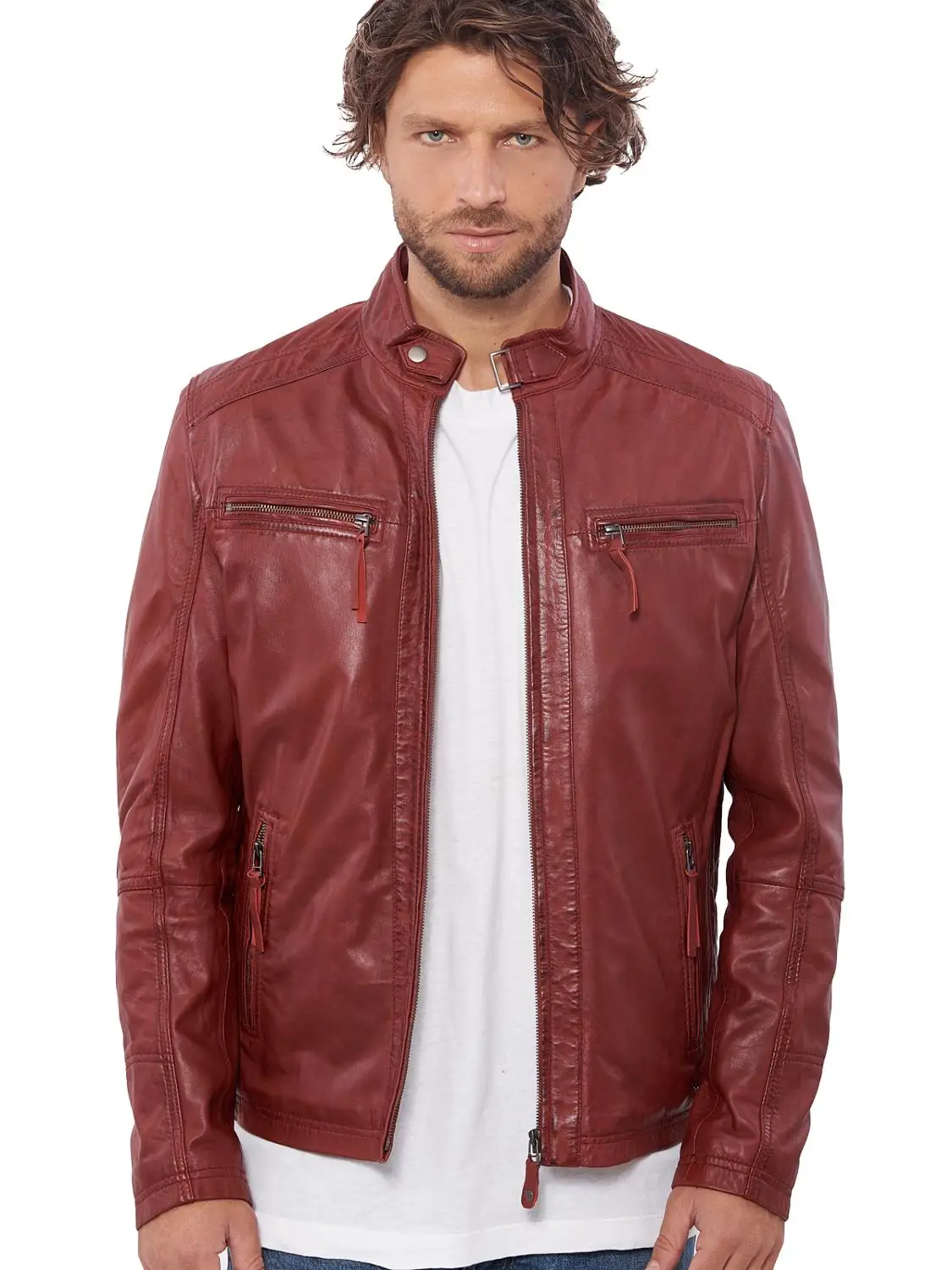 Top Trends: VAINAS European Brand Mens Genuine Leather Jacket For Men Winter Real Sheep Leather Jacket Motorcycle Jackets Biker Jackets Alfa Shoppable Styles