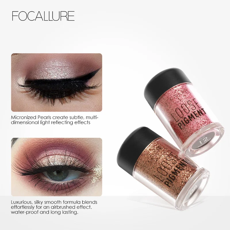 Top Trends: FOCALLURE 18 Colors Glitter Liquid EyeShadow Shimmer Shine Diamond Brighten Pigment Eye Shadow Powder Makeup Cosmetics For Women Shoppable Styles - Image 5