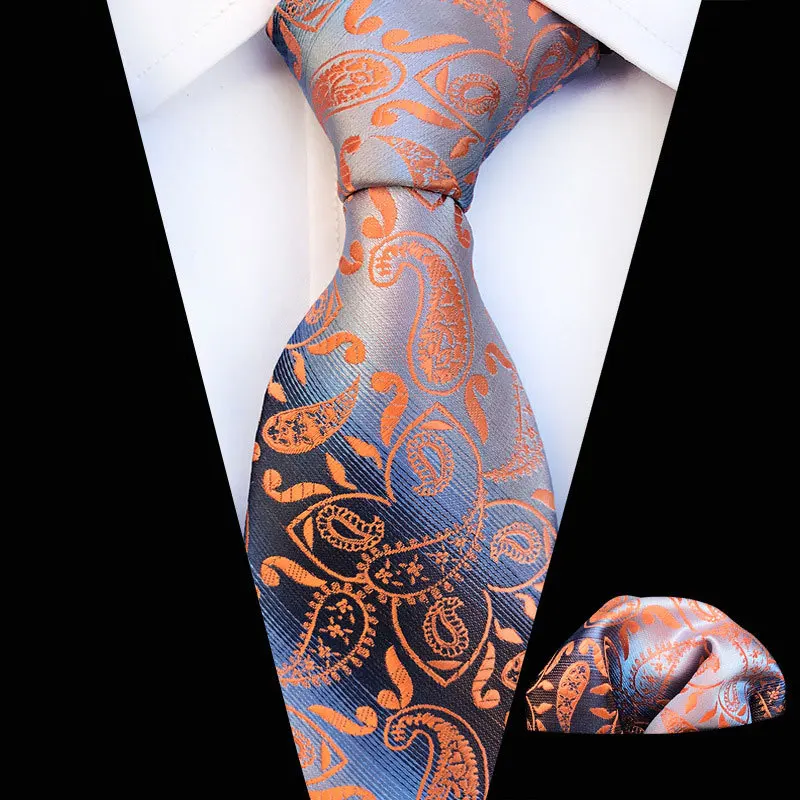 Top Trends: New Floral Tie Classic Suits Flower Print Neck Ties Gravatas Jacquard Wedding Casual Mens Neckties Ties For Men With Handkerchie Shoppable Styles - Image 3