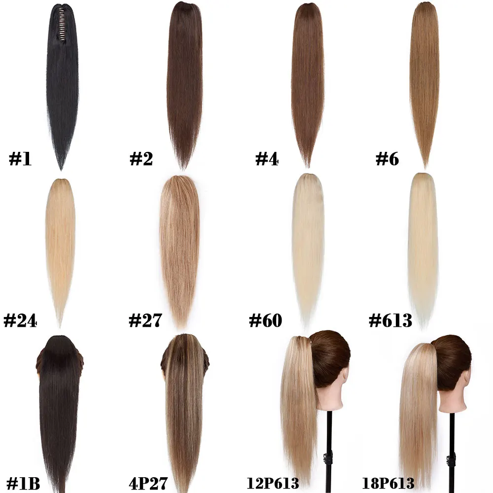 Top Trends: SEGO 105g-120g Jaw Claw Ponytail Extensions For Women Natural Human Hair Pieces Clip In Pony Tails Hair Extensions Shoppable Styles - Image 6