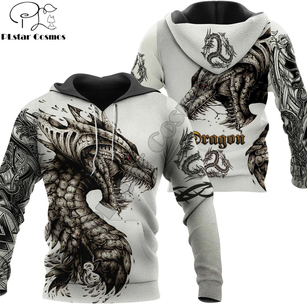 Top Trends: Tattoo And Dungeon Dragon 3D Printed Unisex Deluxe Hoodie Men Sweatshirt Streetwear Zip Pullover Casual Jacket Tracksuit KJ0277 Shoppable Styles