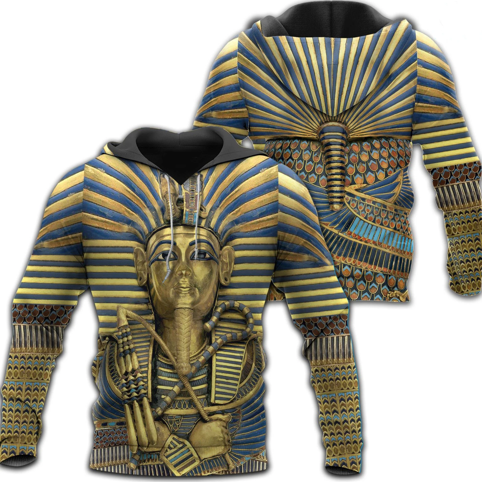 Top Trends: Egypt King Tutankhamun Art 3D All Over Printed Mens Hoodie Harajuku Fashion Sweatshirt Unisex Casual Pullover KJ031 Shoppable Styles