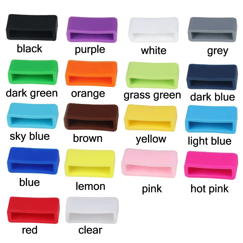 Top Trends: 2PCS Colorful Silicone Watch Strap Loop 12 14 16 18 19 20 21 22 24 26mm Watch Band Rubber Ring Loops Accessories Clasp Holder Shoppable Styles - Image 4