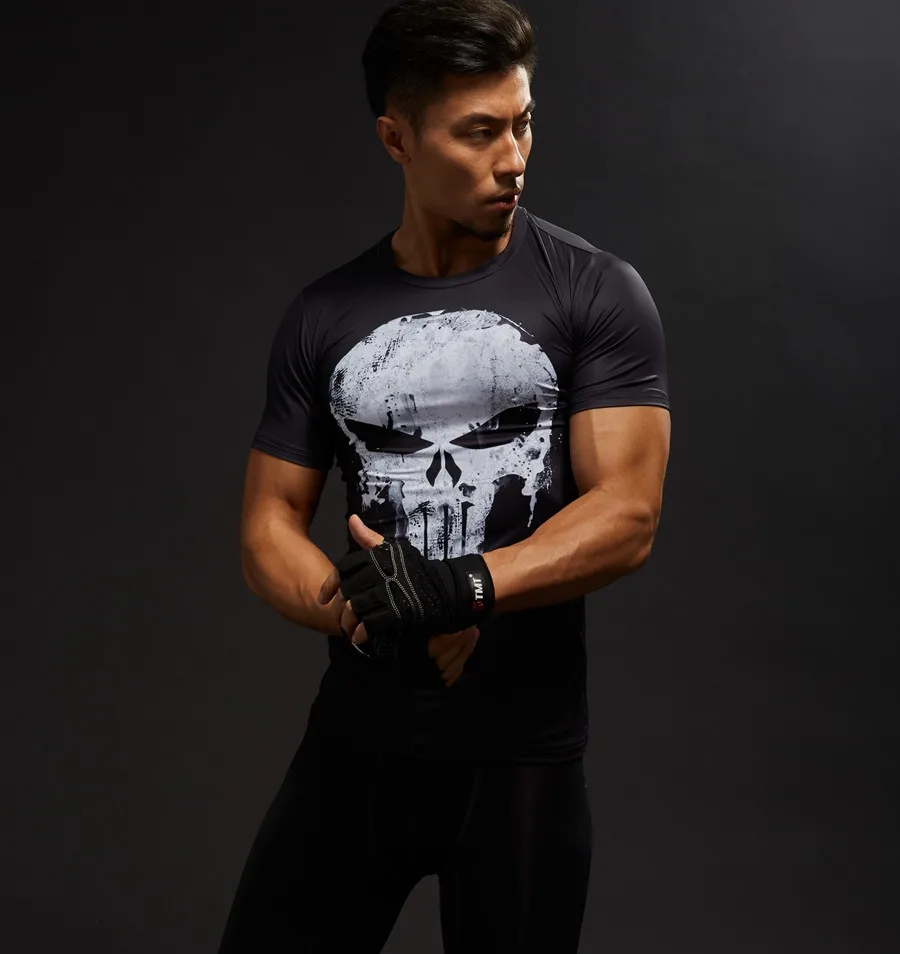 Top Trends: Hot Sale 3D Printed Comics T-shirt Men Summer Fashion Short Sleeve Tshirt Compression Cosplay Costume Men T Shirt Tops Tees Shoppable Styles