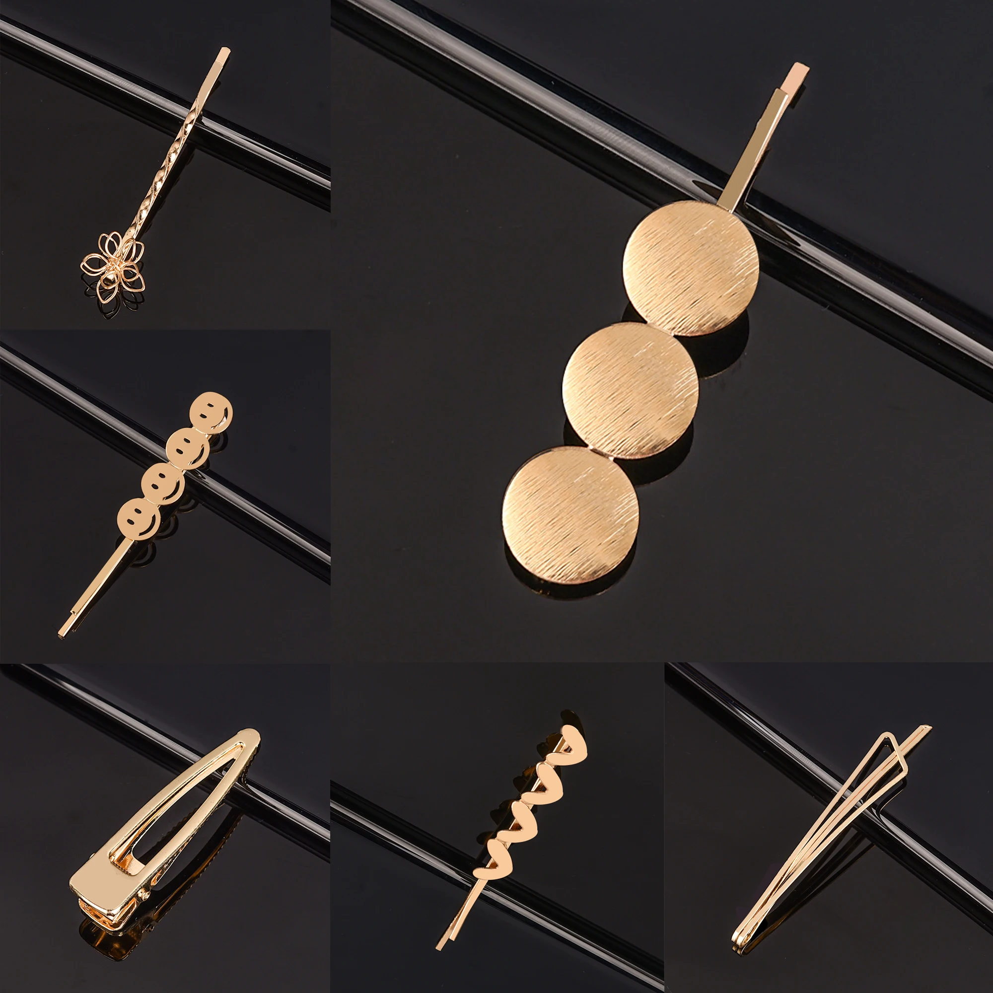 Top Trends: Korea Simple Metal Hair Clips Pins For Women Headwear Sweet Hairpins Barrettes Styling Hair Accessories Gift Dropshipping Shoppable Styles