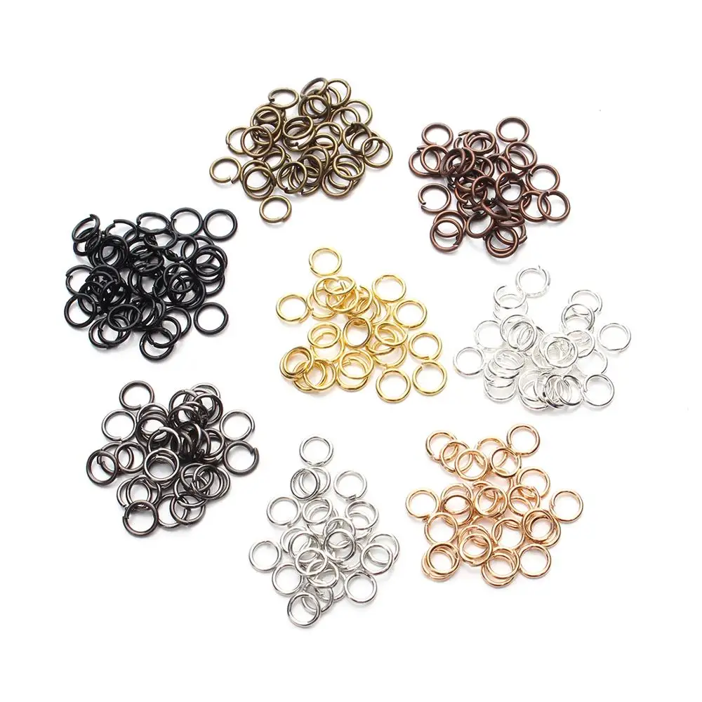 Top Trends: 50-200pcs / lot 3-14mm Jump Rings Split Rings Connectors For Diy Jewelry Finding Making Accessories Wholesale Supplies Shoppable Styles