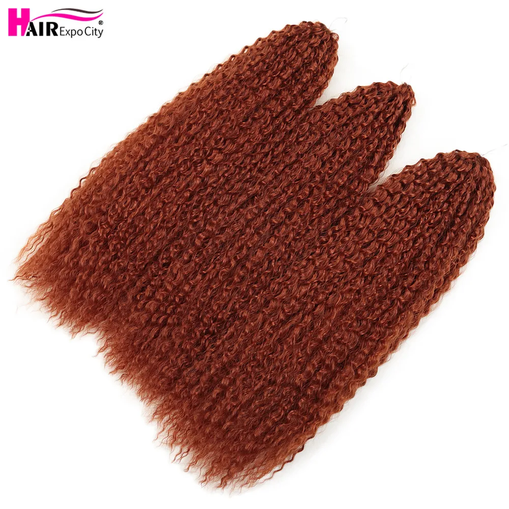 Top Trends: 20-28 Inch Afro Kinky Twist Crochet Braids Hair Ombre Braiding Hair Extensions Marly Hair For Women Brown 613 Hair Expo City Shoppable Styles