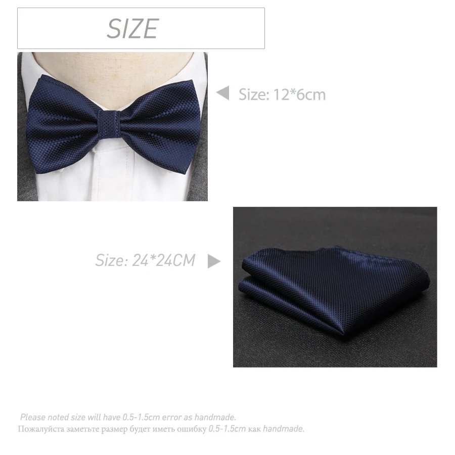 Top Trends: Men Bowtie Cravat Set Solid Fashion Butterfly Party Wedding Bow Ties Girls Formal Dress Tie Mens Bowknot Wholesale Accessories Shoppable Styles - Image 2