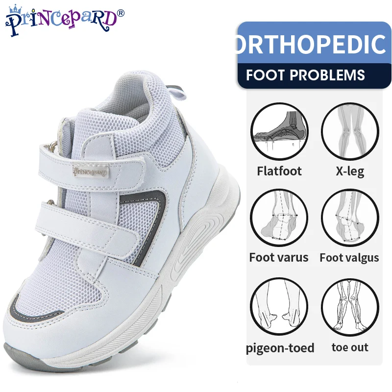 Top Trends: Princepard Kids Orthopedic Shoes Children Autumn High Top Sneaker Boys Girls Correct Flatfoot Toe Walking Arch Support Care Shoppable Styles