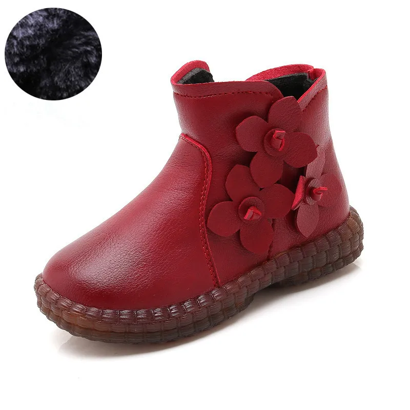 Top Trends: Autumn Winter Girls Boots Children Warm Plush Winter Boots Shoes Kids Snow Boots Girls Casual Leather Shoes 4 5 6 7 8 9 10-14T Shoppable Styles