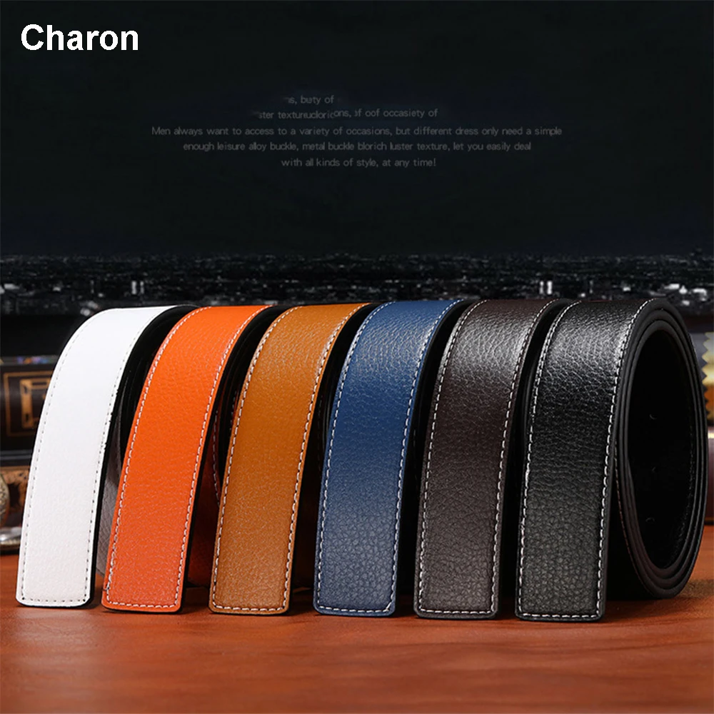 Top Trends: Leather No Buckle Belt Body Strap Without Buckle Belts Men Male Belts 2022 New Business Belt Without Automatic Buckle Strap Shoppable Styles