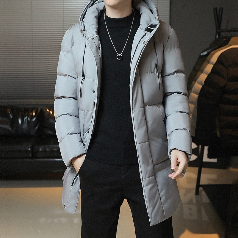 Top Trends: New Winter Fashion Youth Middle And Long Clothes Men'S Korean Version Popular Bread Down Cotton Thickened Warm Coat Boy Shoppable Styles