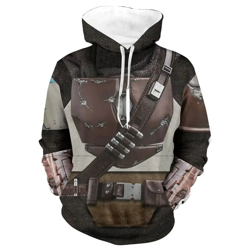 Top Trends: Star Wars The Mandalorian Hoodie Cosplay Costume Sweater Coat Jacket Pedro Pascal Mandalorian Soldier Warrior Star Wars Prop Shoppable Styles