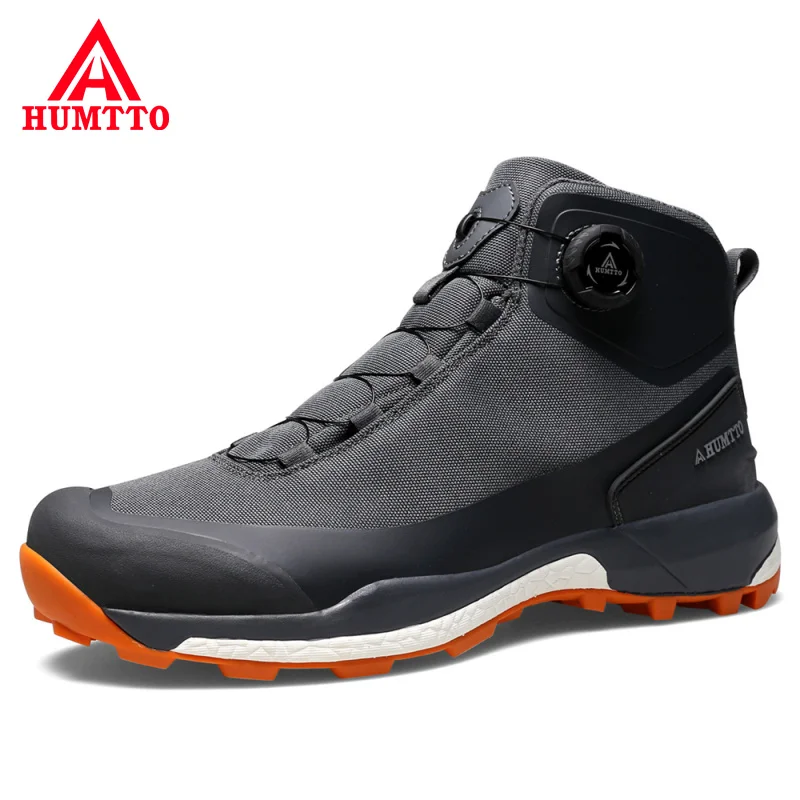 Top Trends: HUMTTO Waterproof Hiking Shoes For Men Trekking Boots Mountain Camping Climbing Sneakers Black Sport Tactical Safety Mens Shoes Shoppable Styles