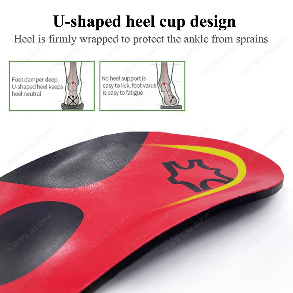 Top Trends: KOTLIKOFF Insoles For Shoes Flat Feet High Arch Support Orthopedic Work Insoles Shoes Sole For Plantar Fasciitis Valgus Shoe Pad Shoppable Styles - Image 3