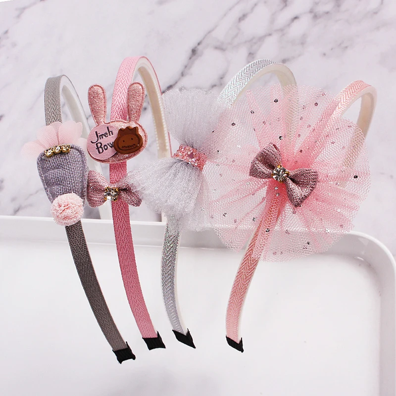 Top Trends: 1Pcs Children Cute Colors Bowtie Cartoon Hair Hoop Hairbands Girls Lovely Bow Ears Headbands Kids Hair Accessories Hair Bands Shoppable Styles - Image 2