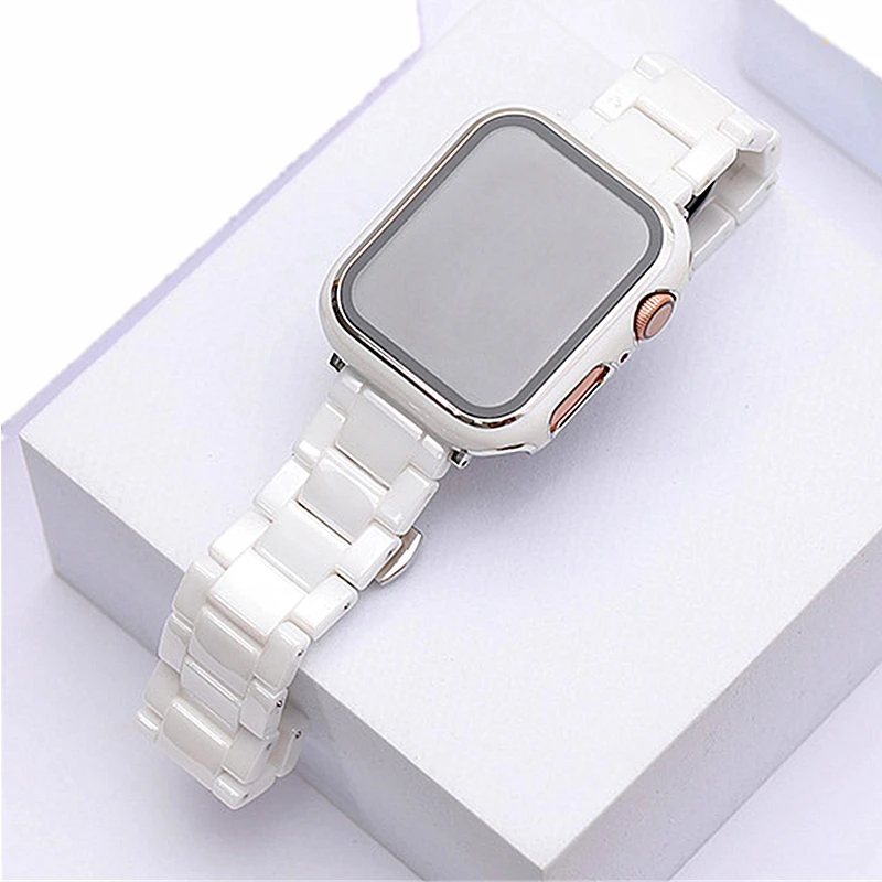 Top Trends: Case+ Ceramics Strap For Apple Watch Ultra 9 8 7 Band 6 SE 49mm 45mm 41mm 44mm 40mm IWatch 5 4 Bracelet Applewatch 3 42mm 38mm Shoppable Styles