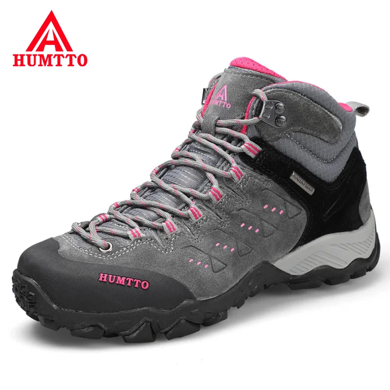 Top Trends: HUMTTO Woman Hiking Shoes Outdoor Mountain Camping Waterproof Sneakers For Women Leather Sport Hunting Climbing Trekking Boots Shoppable Styles