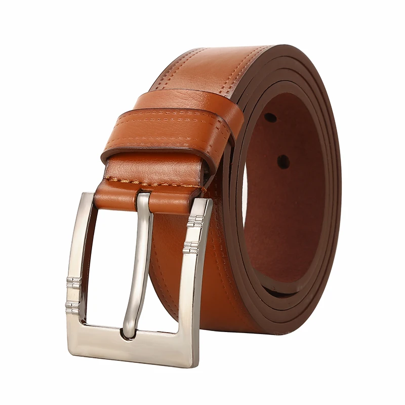 Top Trends: Men High Quality Leather Belt Luxury Designer Alloy Pin Buckle Belts Men Pu Fashion Strap Male Jeans For Man Casual Shoppable Styles