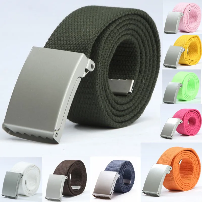 Top Trends: New Fashion High Quality Male Casual Belts Unisex Army Tactical Waist Belt Jeans Male Casual Luxury Canvas Webbing Waistband Shoppable Styles