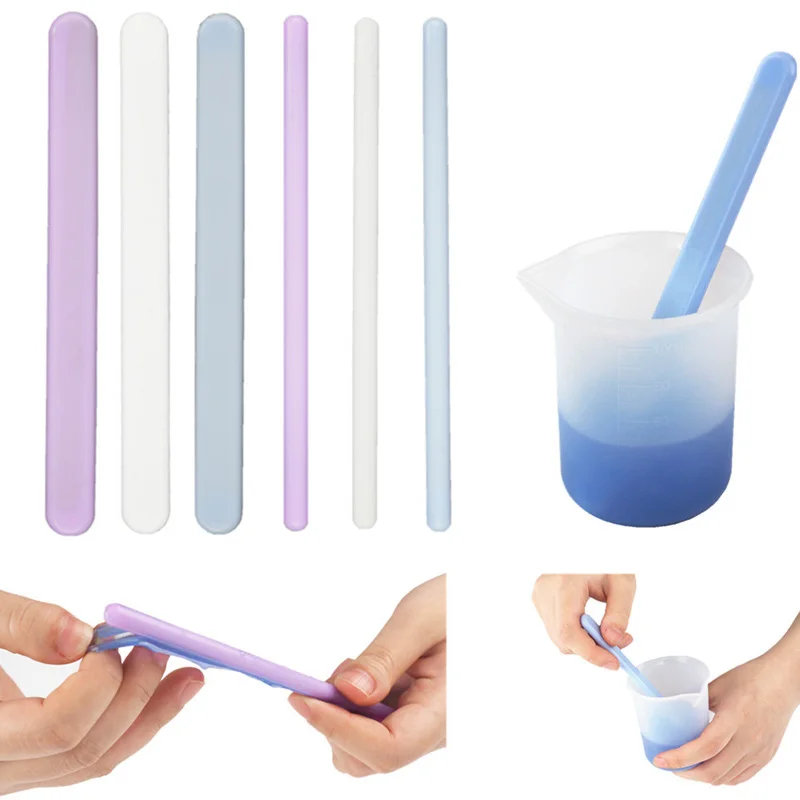 Top Trends: Mirror Silicone Stirring Rod Reusable DIY Jewelry Making Stick Handmade Accessories Resin Dripping Tool Material Shoppable Styles