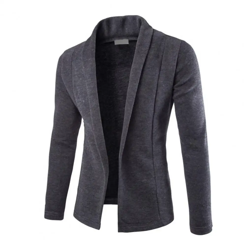 Top Trends: Formal Blazers Jacket For Men Casual Business Cardigan 2021 Streetwear Slim Lapel Long Sleeve Warm Dress Coat Office Shoppable Styles