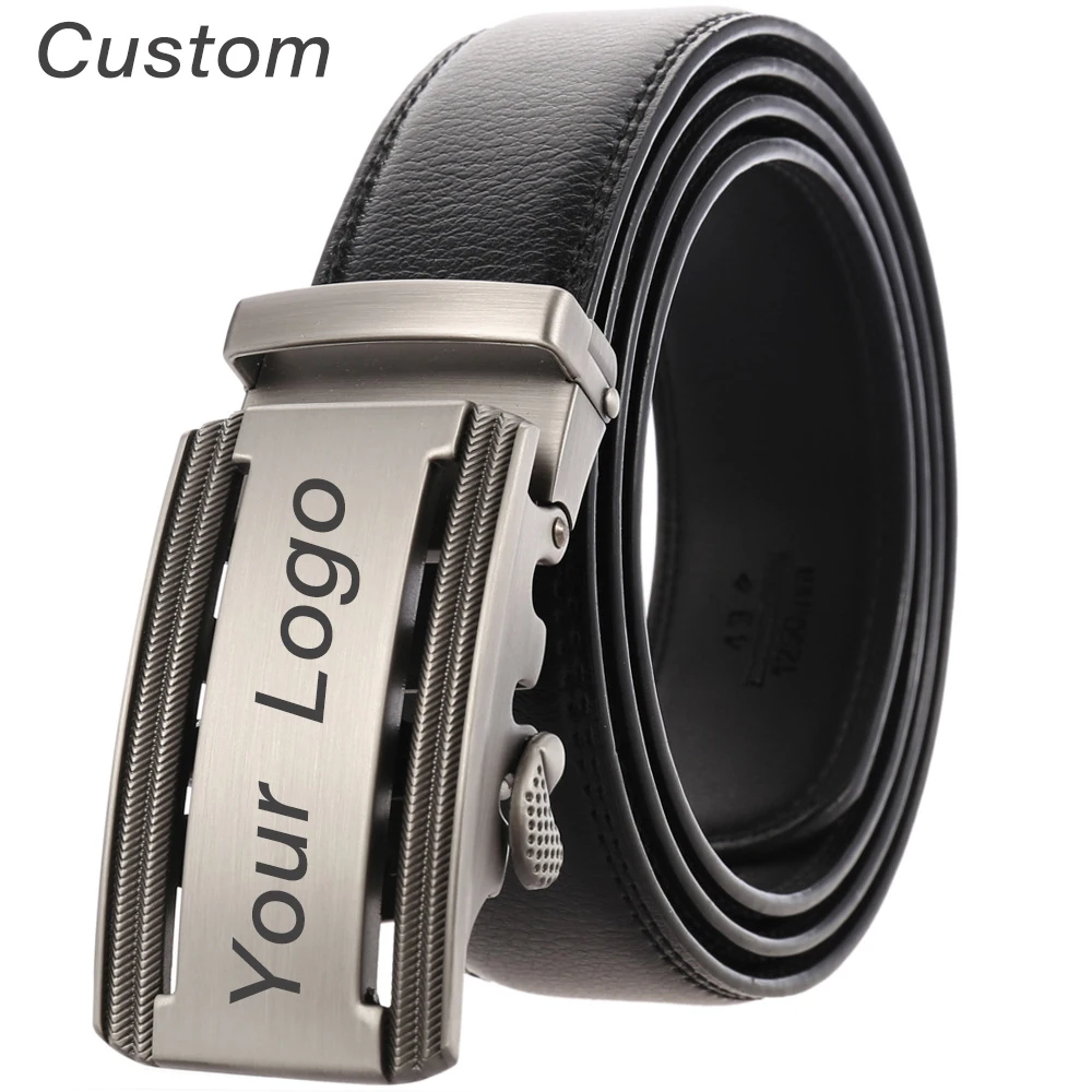 Top Trends: Personalized Mens White Leather Belt Business Custom Engraved Name Logo Men's Automatic Buckle Accessories Waistband Gifts Shoppable Styles - Image 3